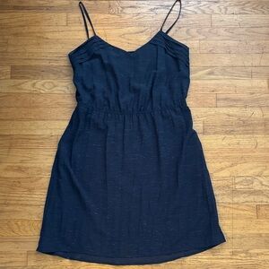 a.n.a Navy Blue Dress with Spaghetti Straps